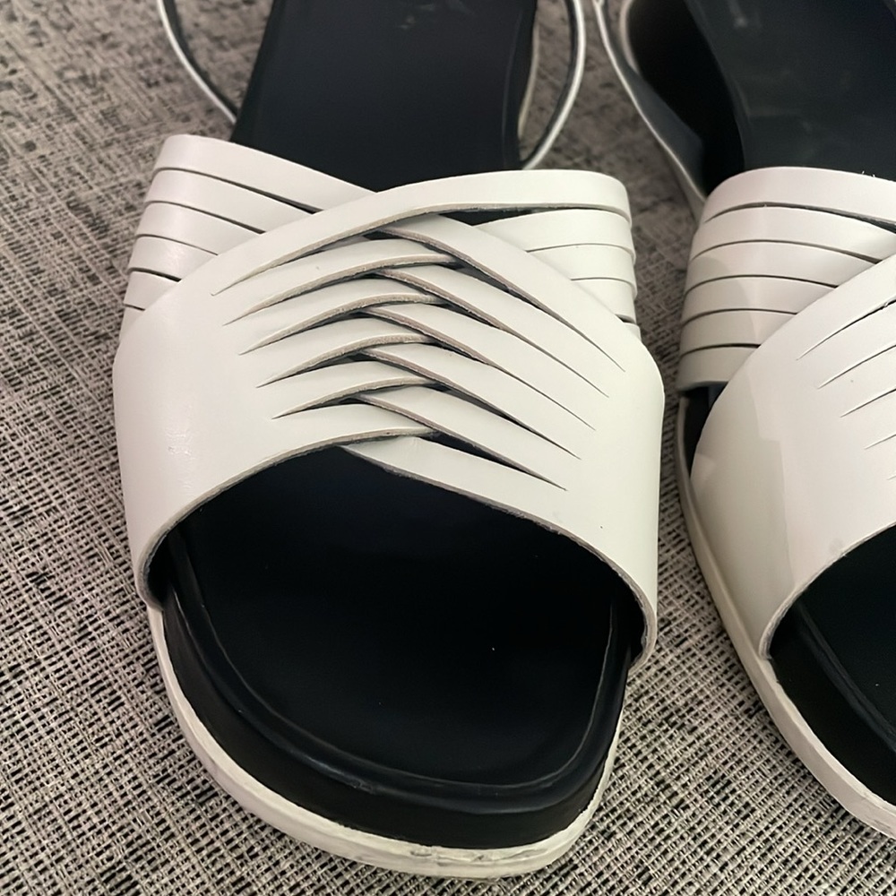 Camper Antonik Off White Leather Sandals Size 41 US 10 - Picture 5 of 12